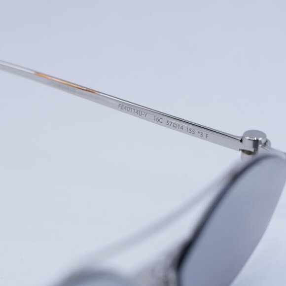 ?️ New Fendi FE40114U-Y 16C Sunglasses - Palladium with  Palladium Chain Frame main image 10